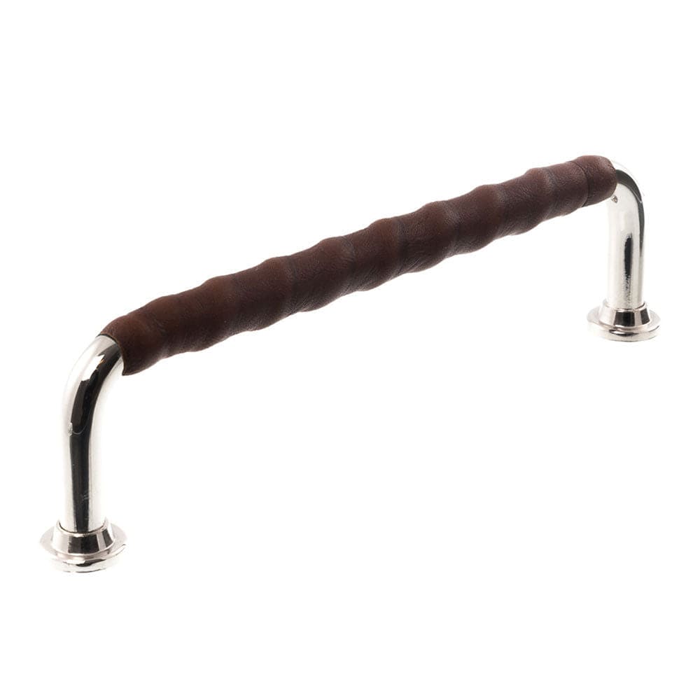 1353 Twist | Greb i Nikkel med Brun Læder L 110 mm (C/C 96 mm) Et Al FINICC