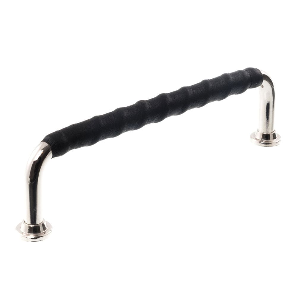 1353 Twist | Greb i Nikkel med Sort Læder L 142 mm (C/C 128 mm) Et Al FINICC