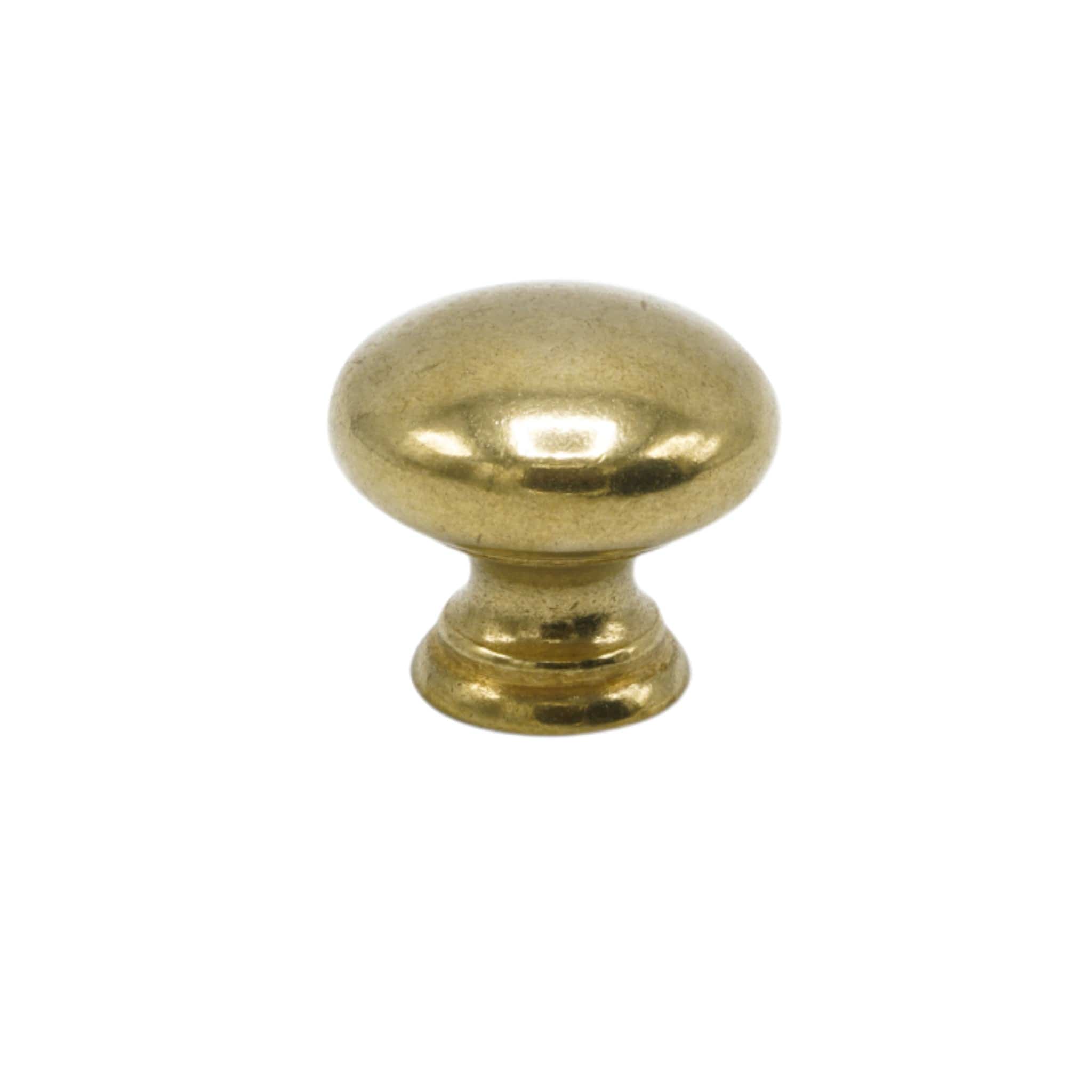 411 | Knop i Ubehandlet Messing Ø 24 mm x D 22 mm Beslag Design 391312-11 FINICC