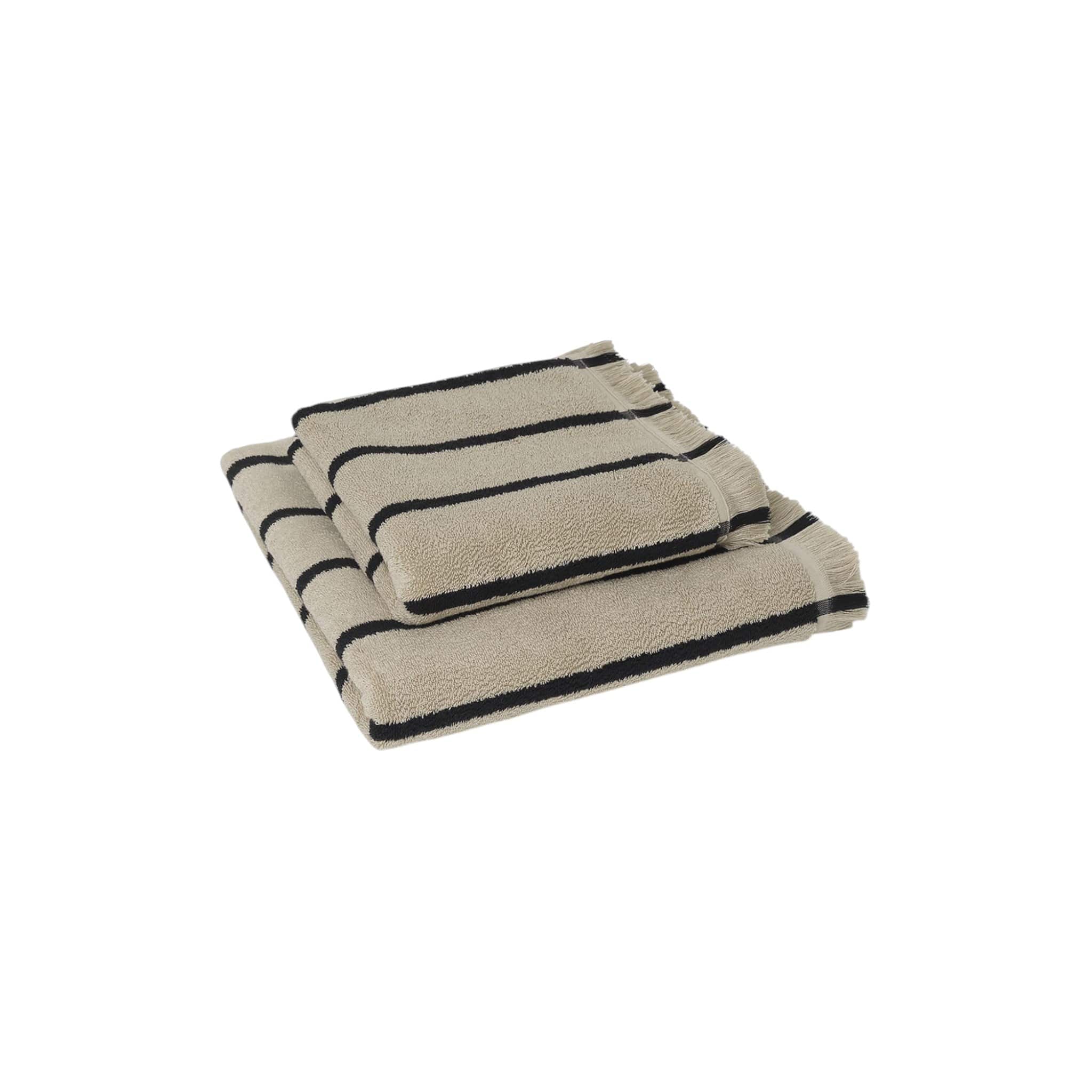Alee | Håndklæde i Sand/Sort ferm LIVING FINICC