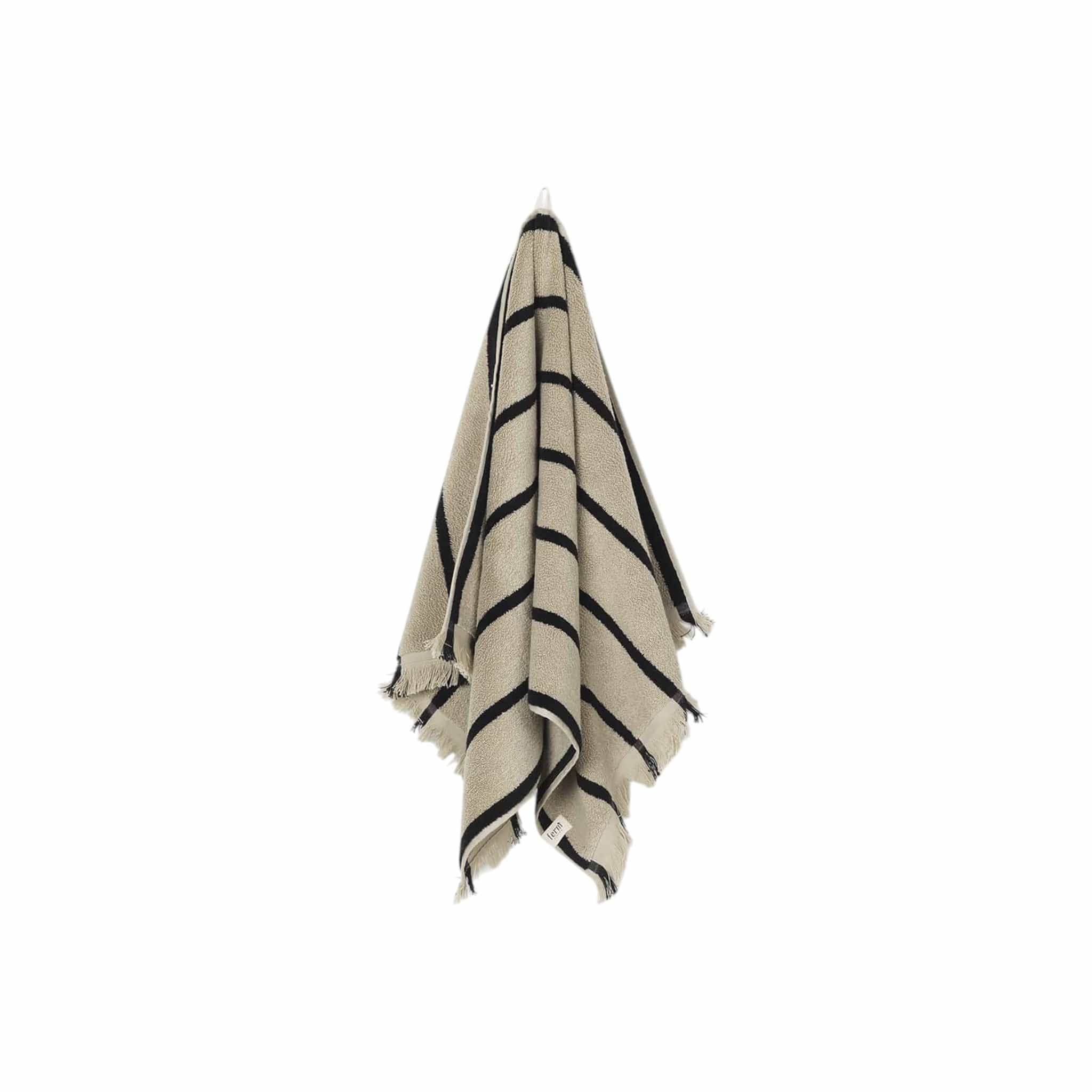 Alee | Håndklæde i Sand/Sort L 100  x B 50 ferm LIVING FL-1104265580 FINICC