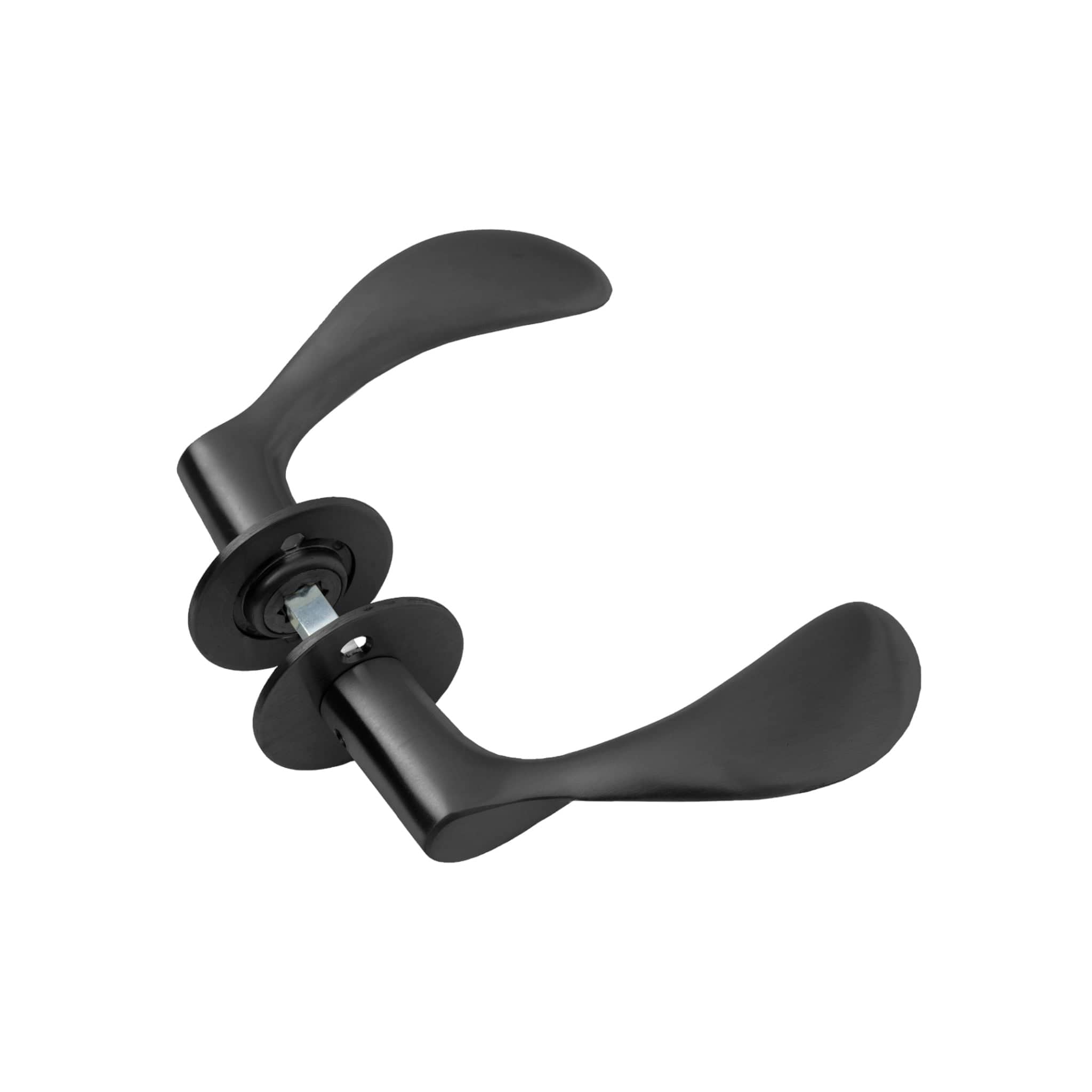 Arne Jacobsen dørhåndtag | AJ97 dørgreb i Sort (Charcoal) 97 mm, lille model L 97 mm (C/C 30 mm) Arne Jacobsen AJ-207101 FINICC