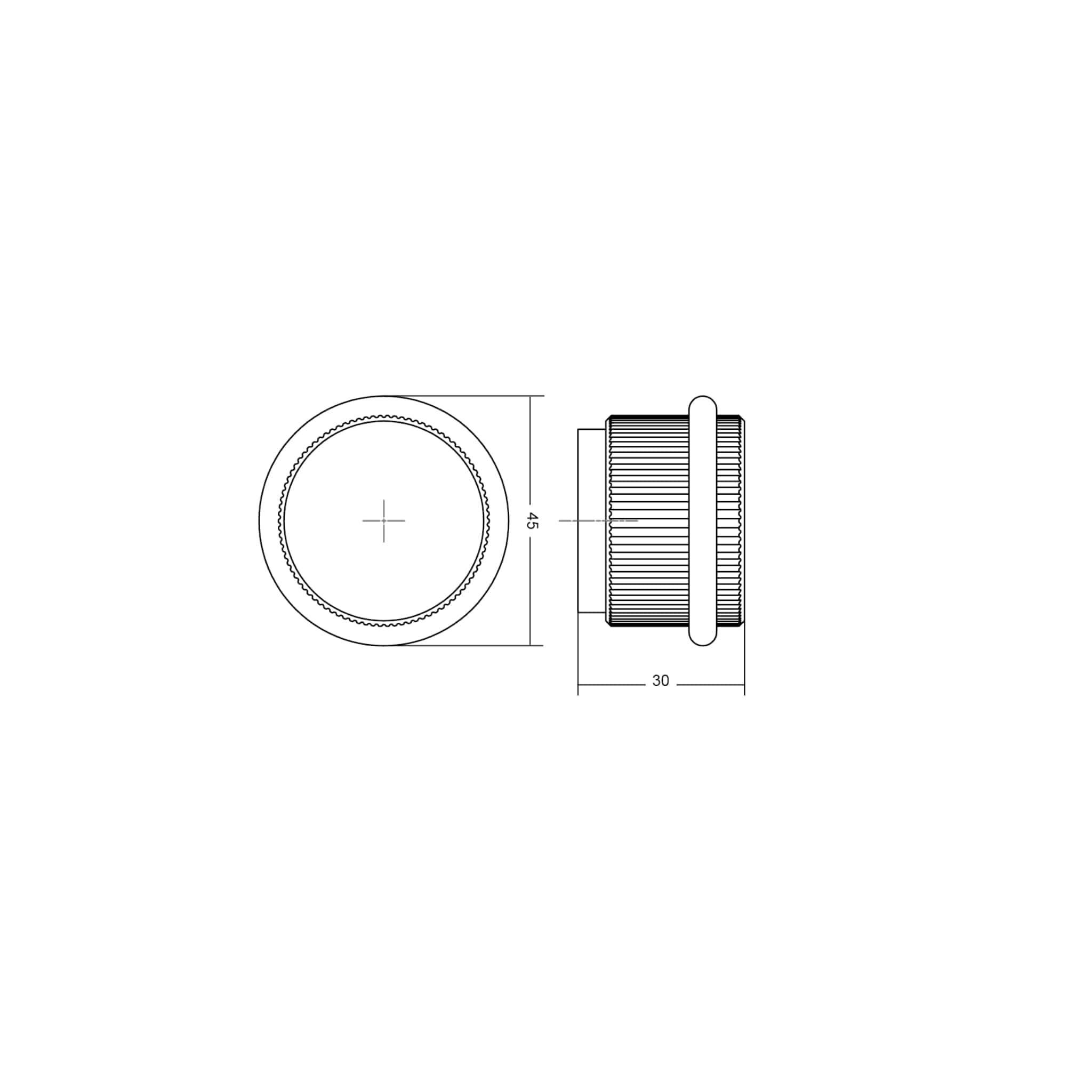 Arpa Floor | Dørstopper i Rustfrit Stål Finish Ø 45 mm x H 30 mm Viefe VF-8011045L24 FINICC