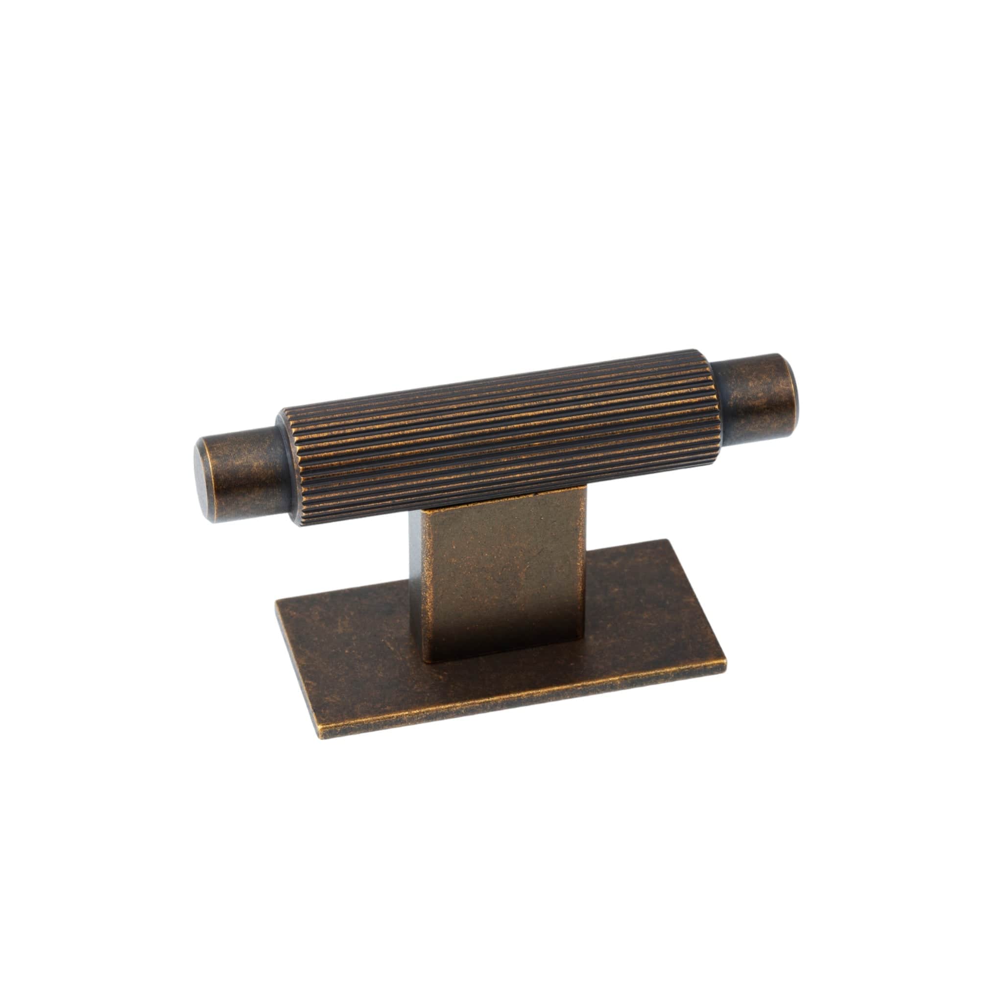 Arpa T Plate | Greb/Knop i Antik Messing L 70 mm x D 37 mm Viefe FINICC