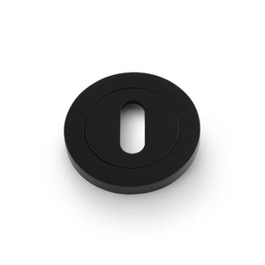 AW Oval | Nøgleskilt i Sort (1 sæt)