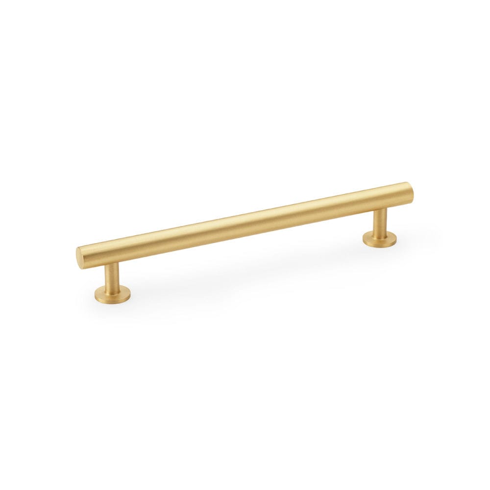 Bar Round | Greb i Børstet Messing med Lak L 194 mm (C/C 160 mm) Alexander & Wilks AW814-160-SB FINICC