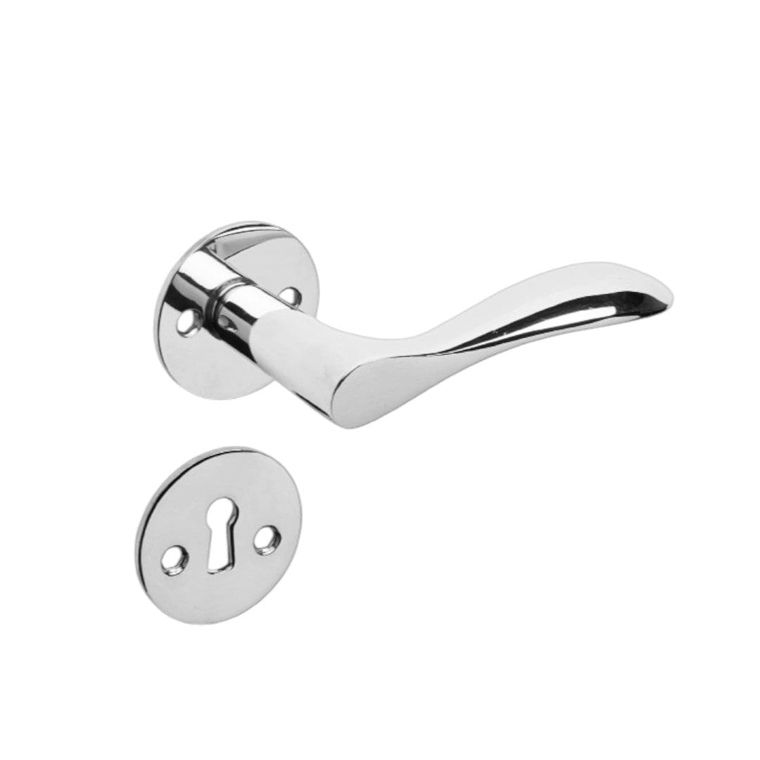 Bellevue | Dørhåndtag i Blank Krom inkl nøgleskilte L 110 mm (C/C 30 mm) Sibes KC-200125 FINICC