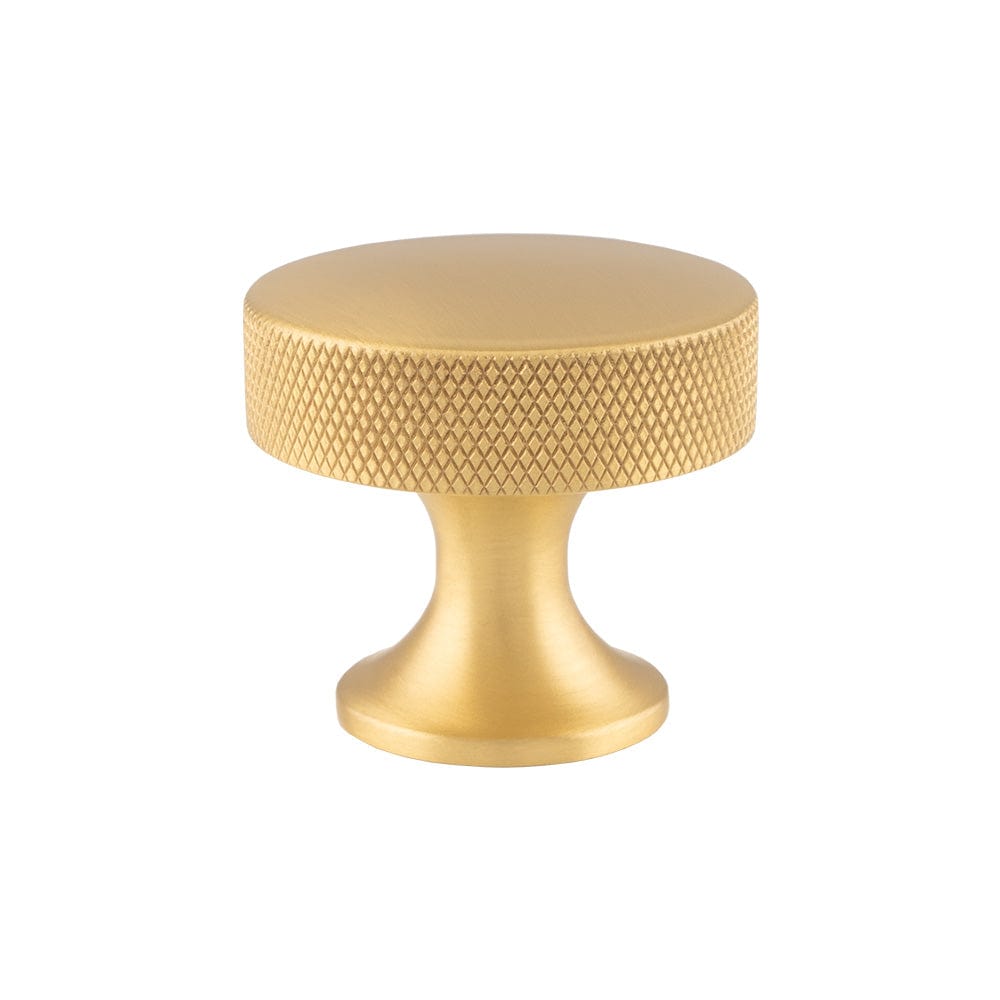 Berlin | Knop i Børstet Messing med Lak Ø 38 mm x D 34 mm Alexander & Wilks AW841-38-SB FINICC