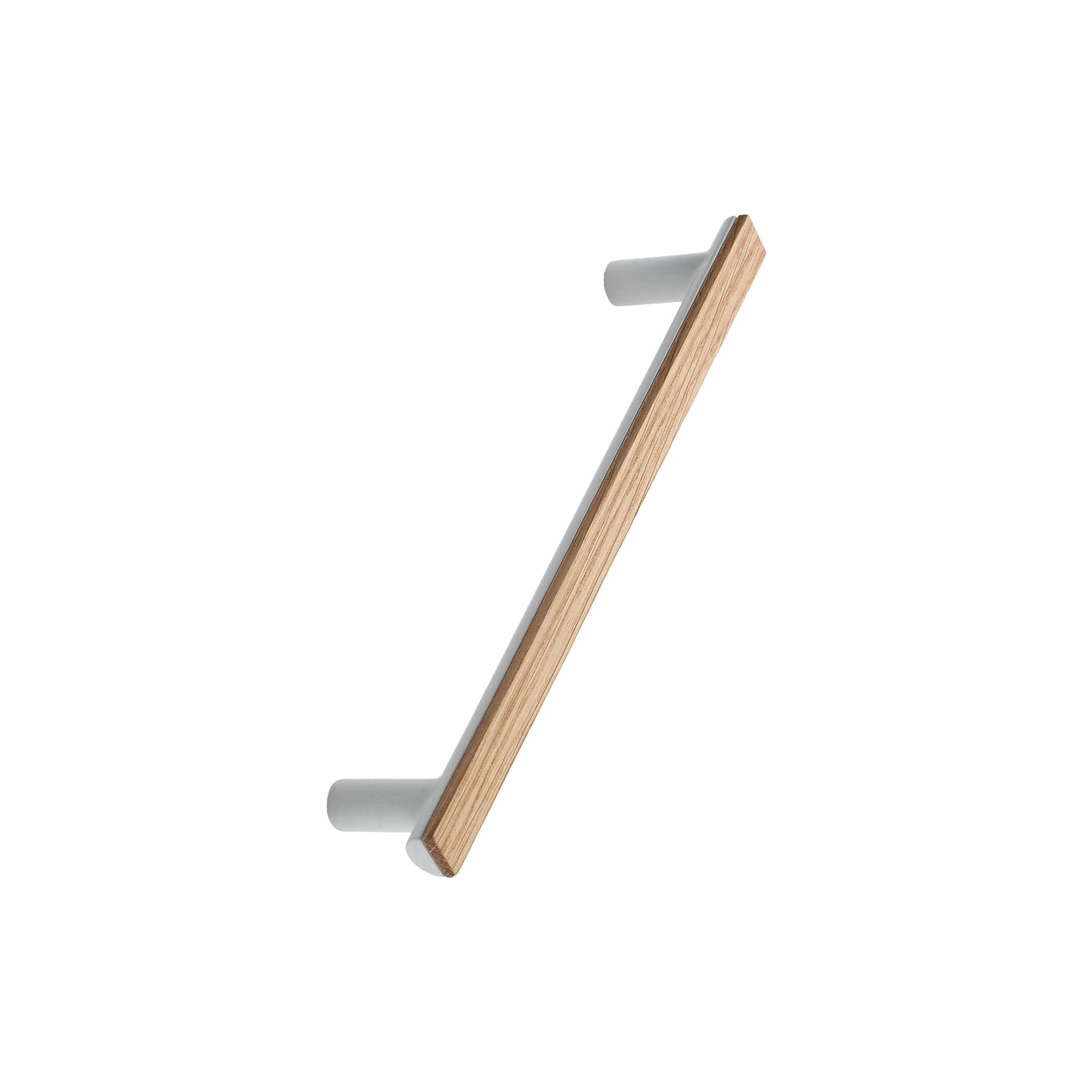 Bis | Greb i Lakeret Eg / Mat Hvid L 188 mm (C/C 160 mm) Furnipart FINICC