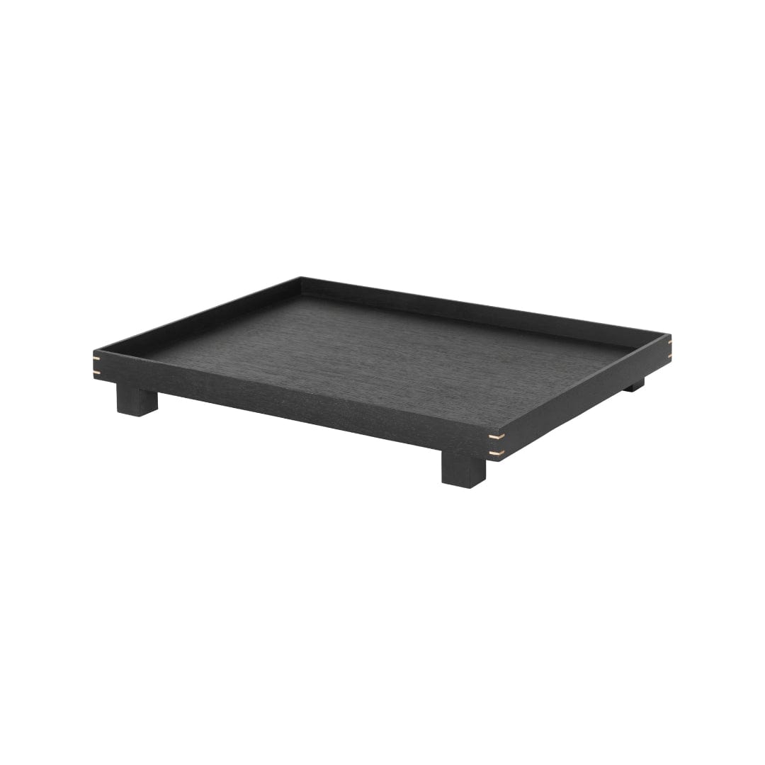 Bon Wooden Tray Large - Black Stained Oak ferm LIVING FL-3401 FINICC