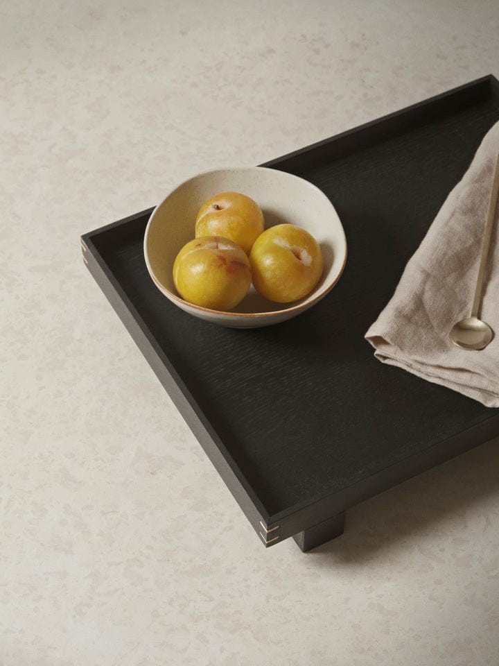 Bon Wooden Tray Large - Black Stained Oak ferm LIVING FL-3401 FINICC