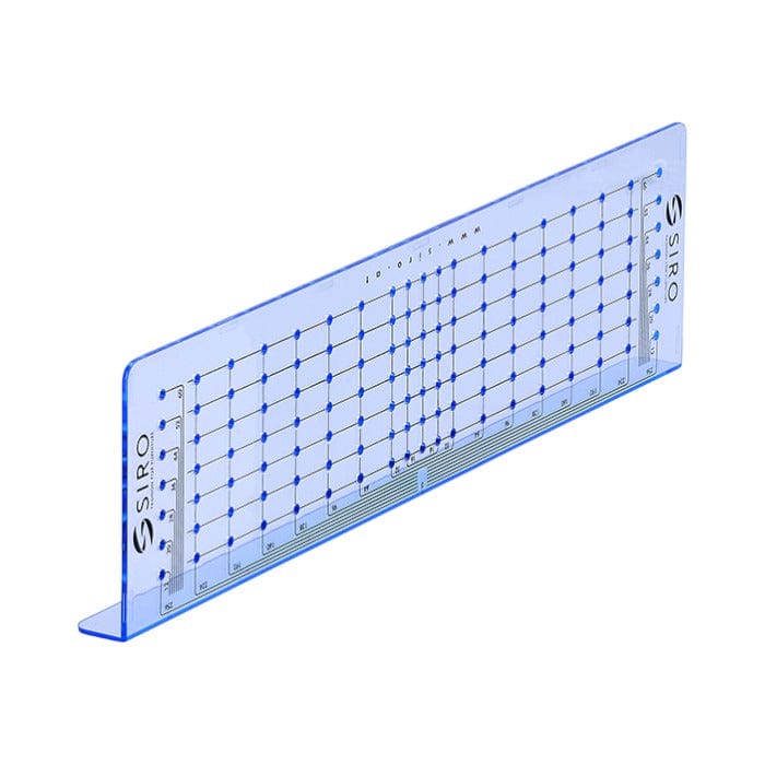 Boreskabelon til greb og knopper L 288 mm x B 74 mm SIRO SR-H163-288A18V1K FINICC