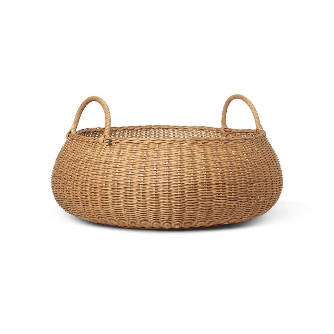Braided Basket - Low - Natural ferm LIVING FL-1104264649 FINICC