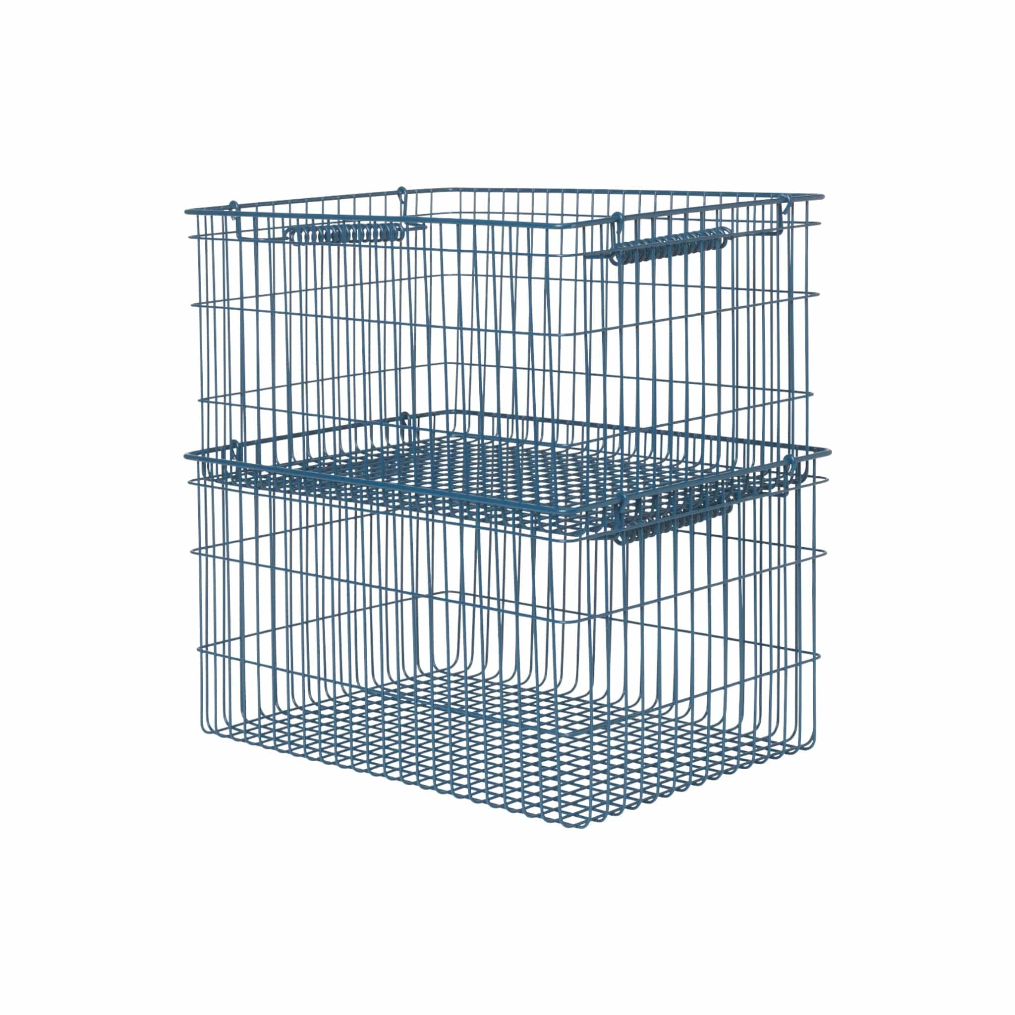 Cala Stackable - Set of 2 | Kurv i Dark Blue L 20,2 mm x B 36,2 mm Ferm Living FL-1104269879 FINICC