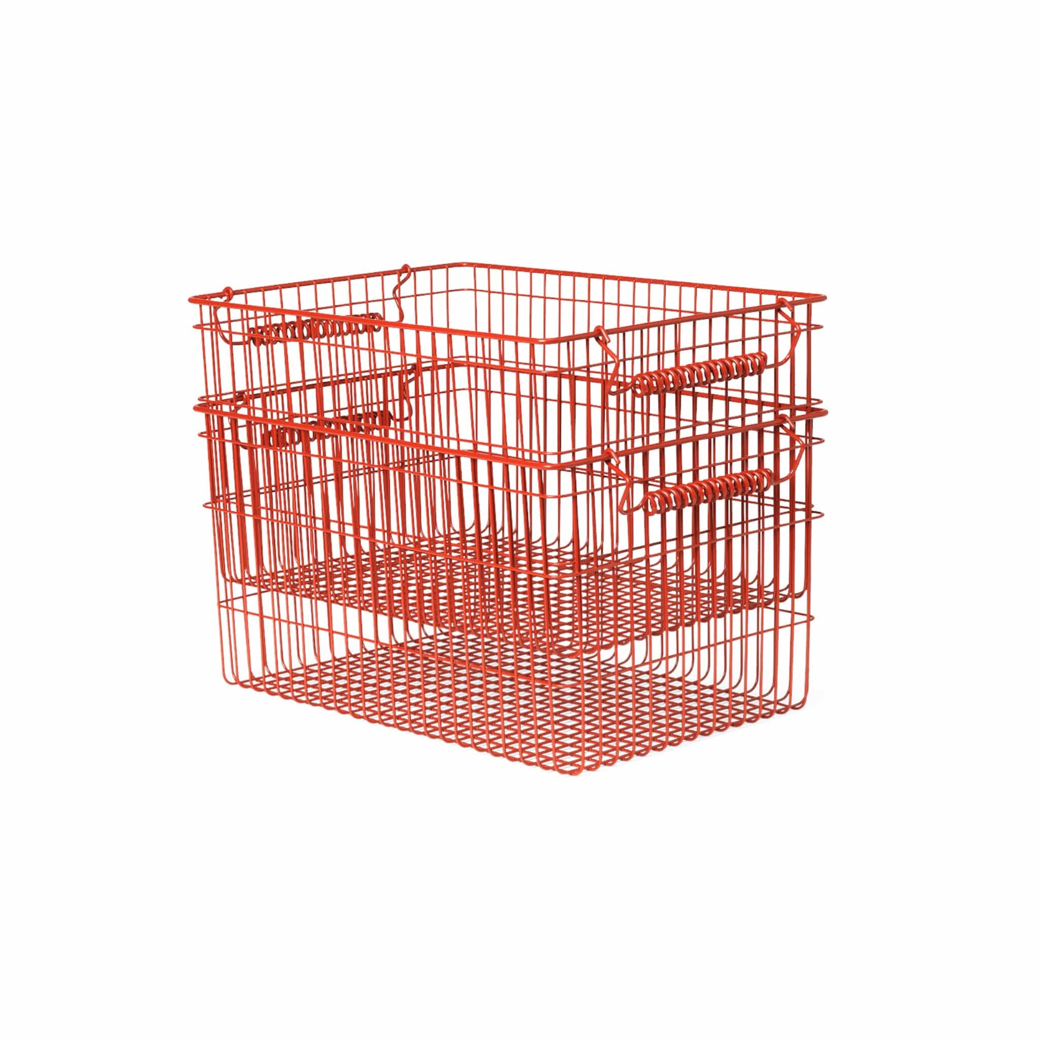 Cala Stackable - Set of 2 | Kurv i Poppy Red L 20,2 mm x B 36,2 mm Ferm Living FL-1104269881 FINICC
