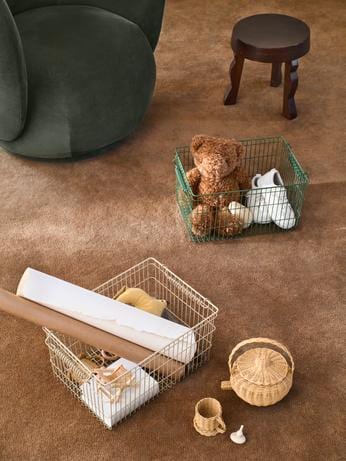 Cala Stackable - Set of 2 | Kurv i Verdant Green L 20 cm x L 36 cm ferm LIVING FL-1104269880 FINICC