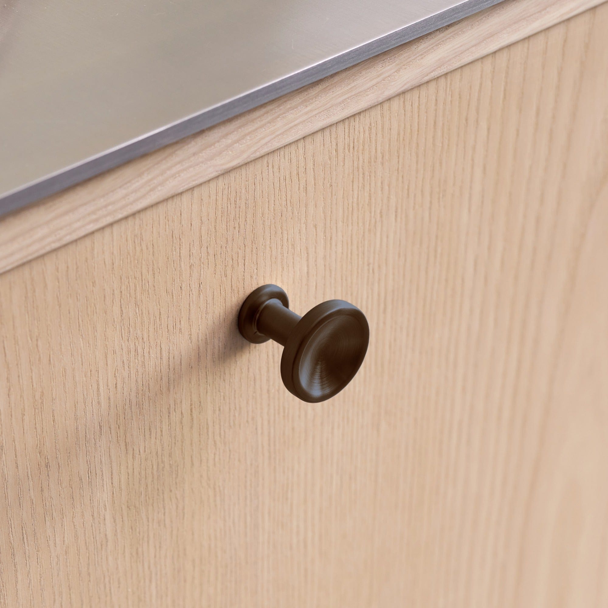 Chateau | Knop i Antik Brun Ø 30 mm x D 30 mm Furnipart FINICC
