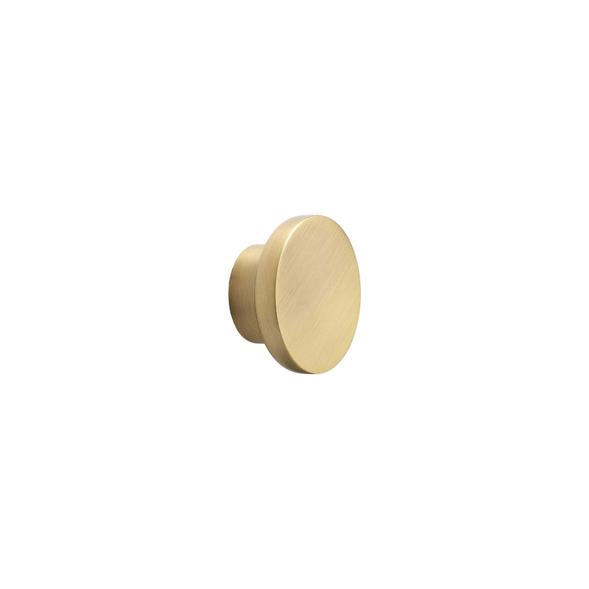 Circle | Knop i Børstet Messing/Guld Finish Ø 50 mm x D 24 mm Furnipart FINICC