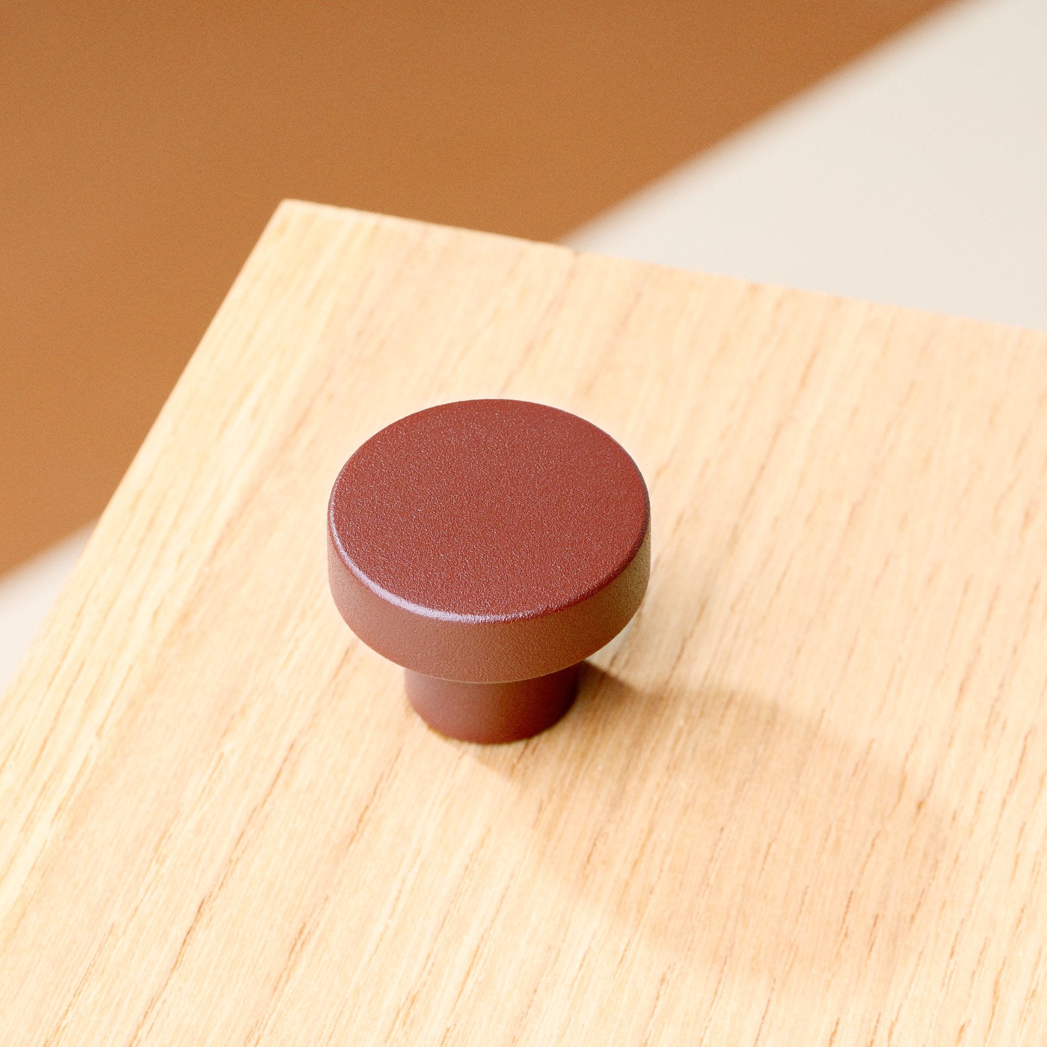 Circular | Knop i Reddish Brown Ø 33 mm x D 24 mm Toniton 401007-11 FINICC