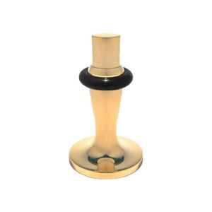 Classic | Dørstopper i Blank Messing uden Lak / Sort
