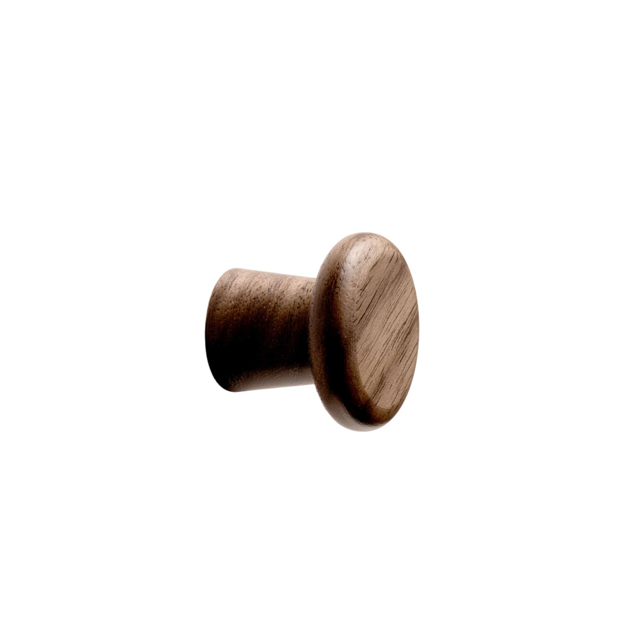 Classis | Knop/Knage i Lakeret Valnød Ø 22 mm x D 25 mm Vonsild FINICC
