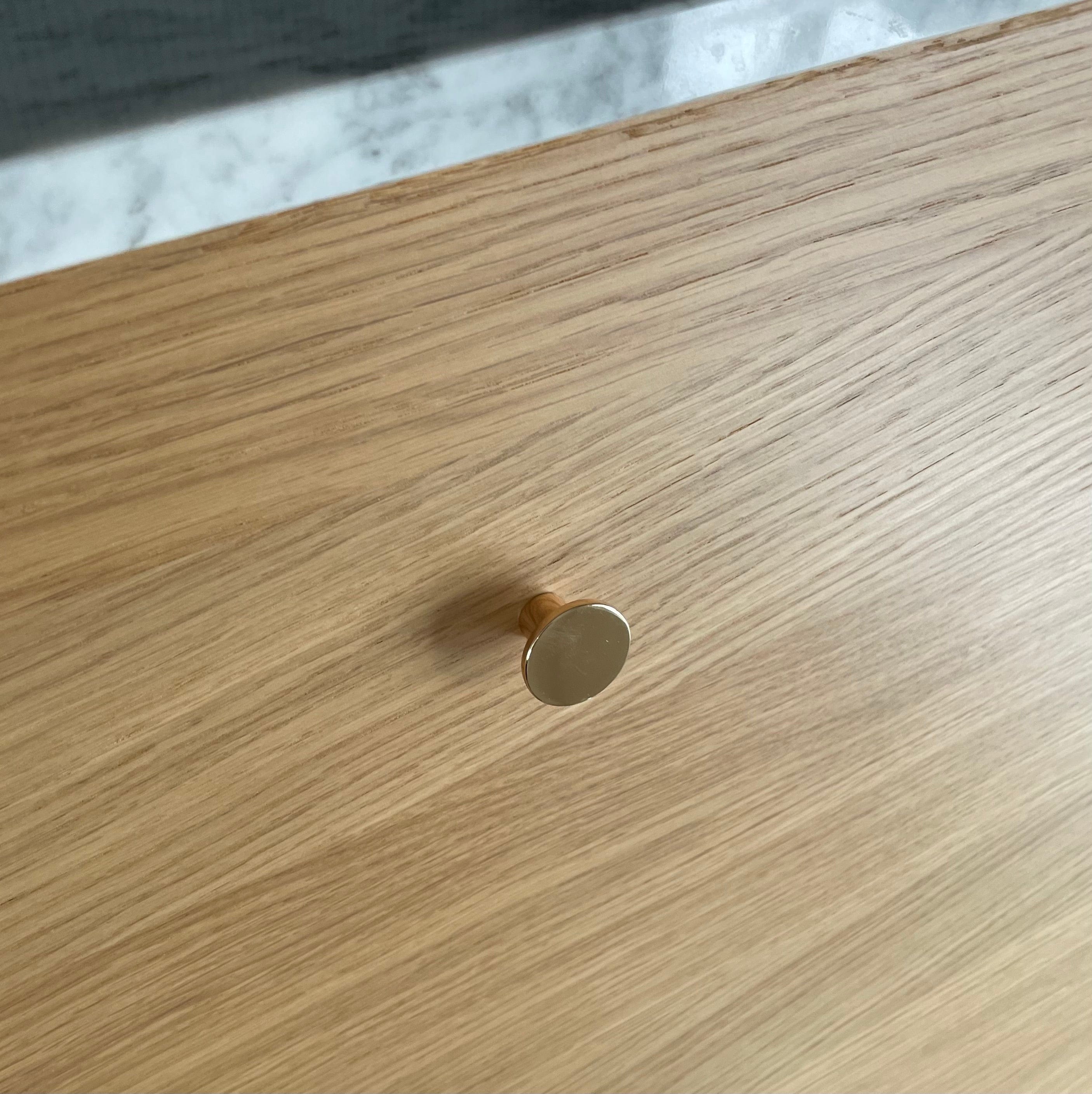 Como | Knop i Poleret Messing Ø 26 mm x D 18 mm Viefe FINICC