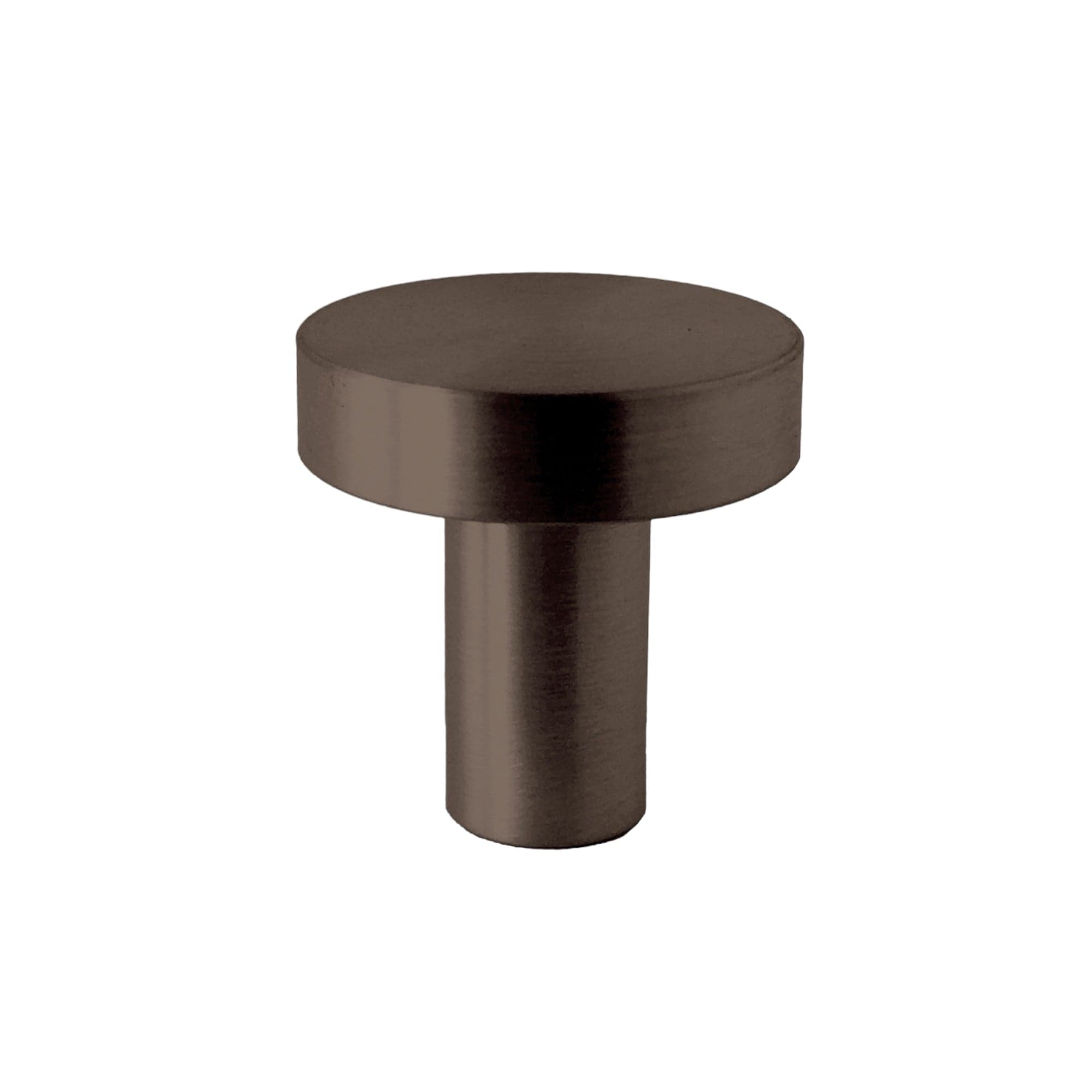 Contemporary | Knop i Bruneret Bruneret uden Lak Ø 24 mm x D 25 mm I-REFINE FINICC