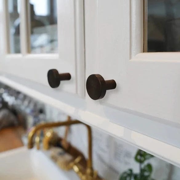 Contemporary | Knop i Bruneret Messing uden Lak I-REFINE FINICC