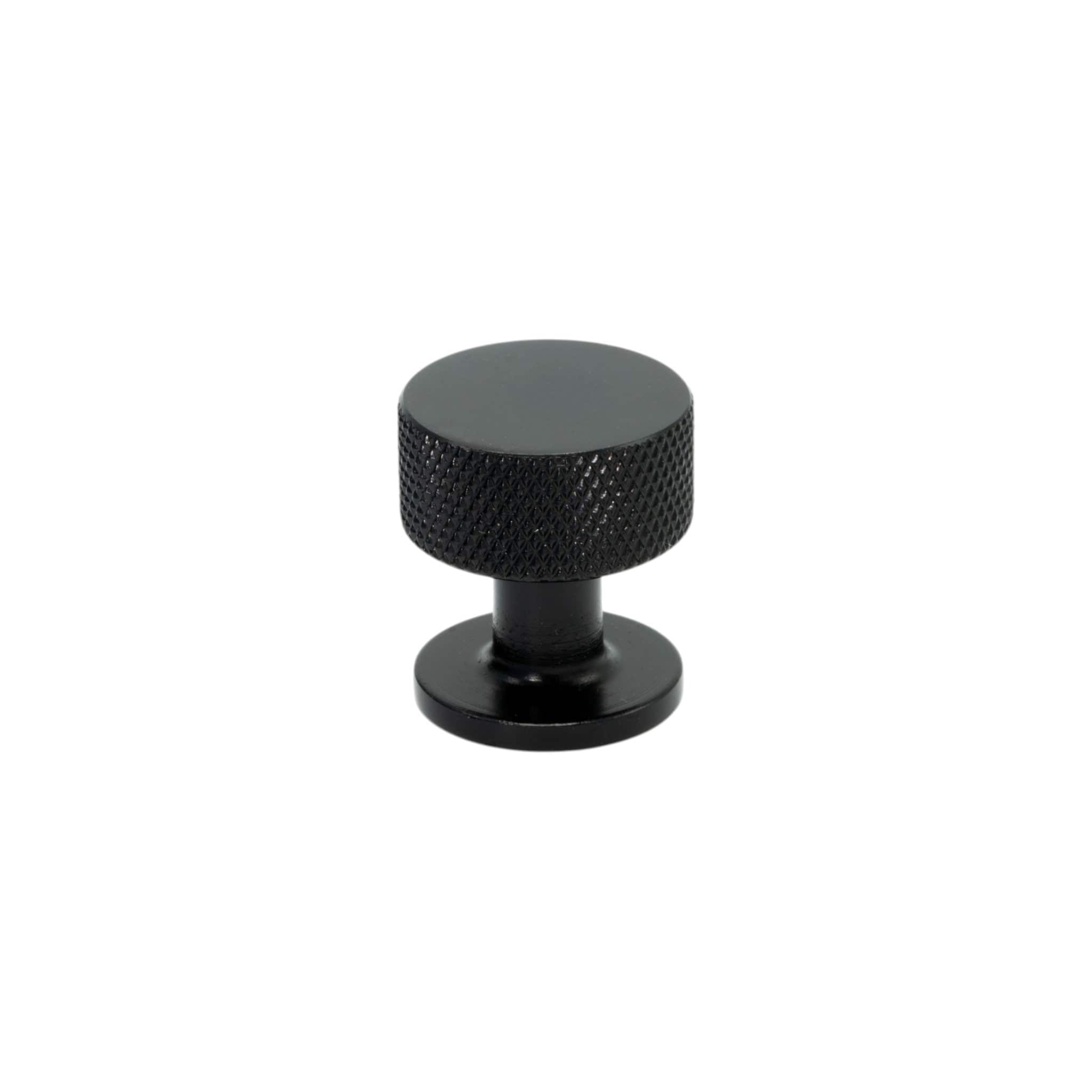 Crest | Knop i Mat Sort Ø 26 mm x D 28 mm Beslag Design BD-309130-11 FINICC