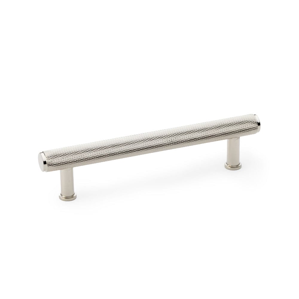 Crispin Knurled | Greb i Blank Nikkel L 166 mm (C/C 128 mm) Alexander & Wilks AW809-128-PN FINICC