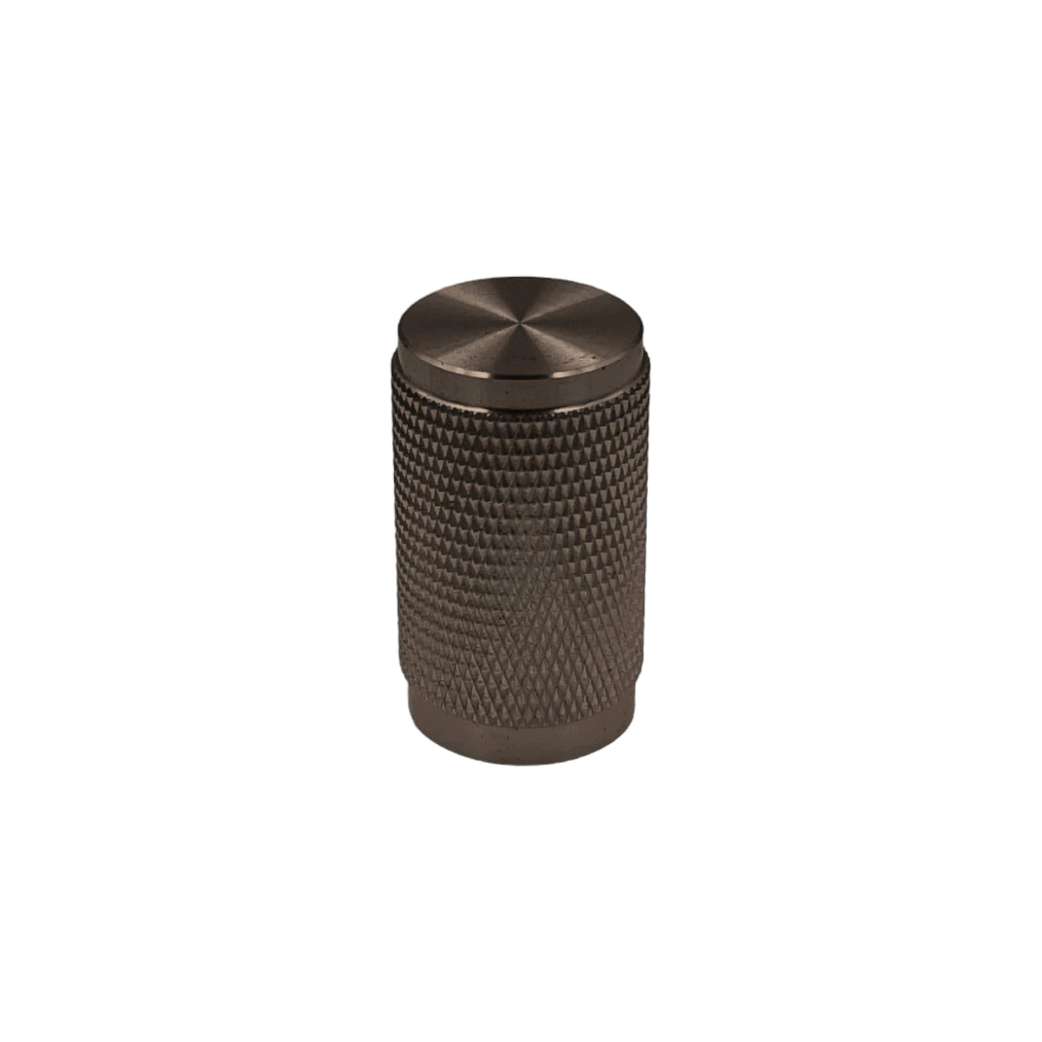 Cross | Knop i Bruneret Messing (Smoked Bronze) uden Lak | 2 stk Ø 20 mm x D 34 mm Buster + Punch FINICC