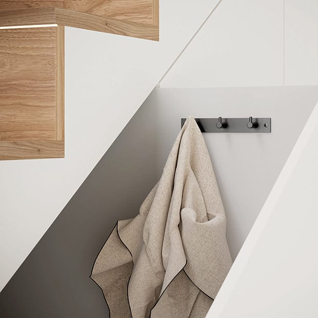 Cura | Knagerække i Mat Sort SIRO FINICC