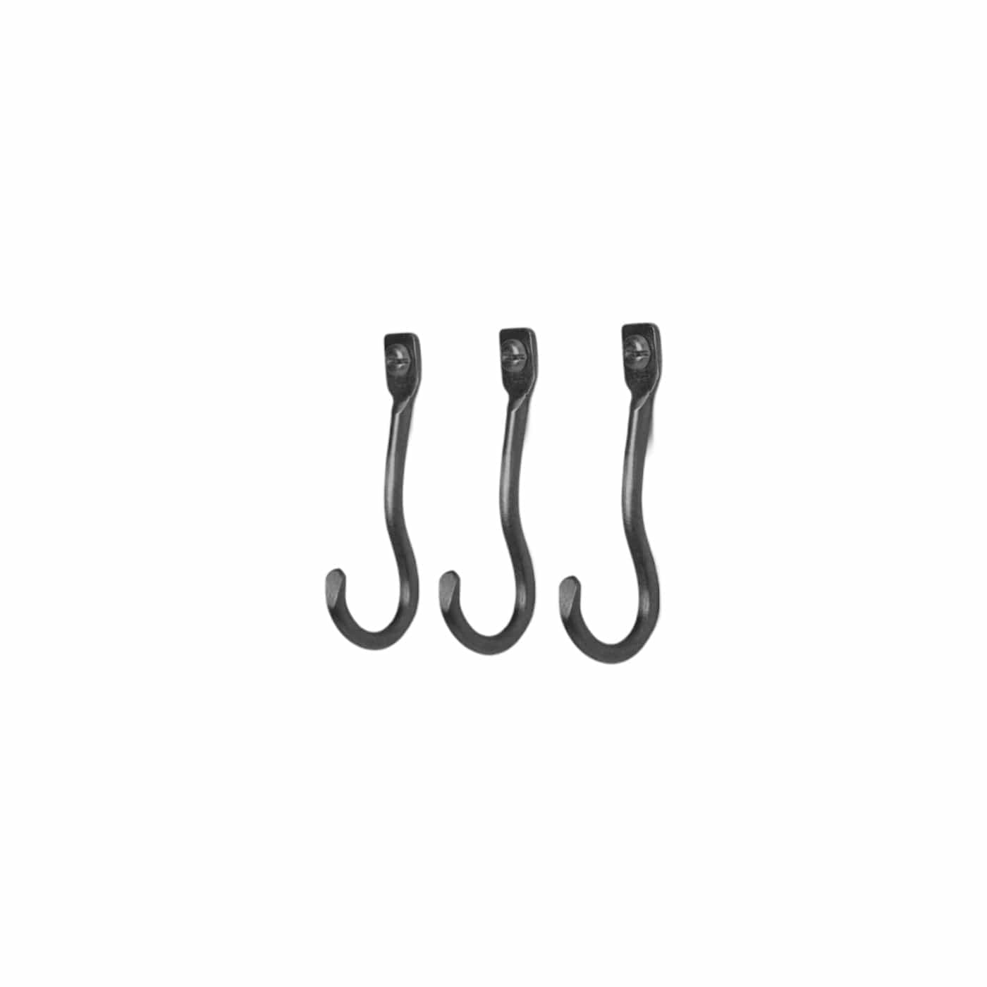 Curvature | Knage i Mat Sort Uden lak | 3stk L 9 mm x B 63 mm ferm LIVING FINICC