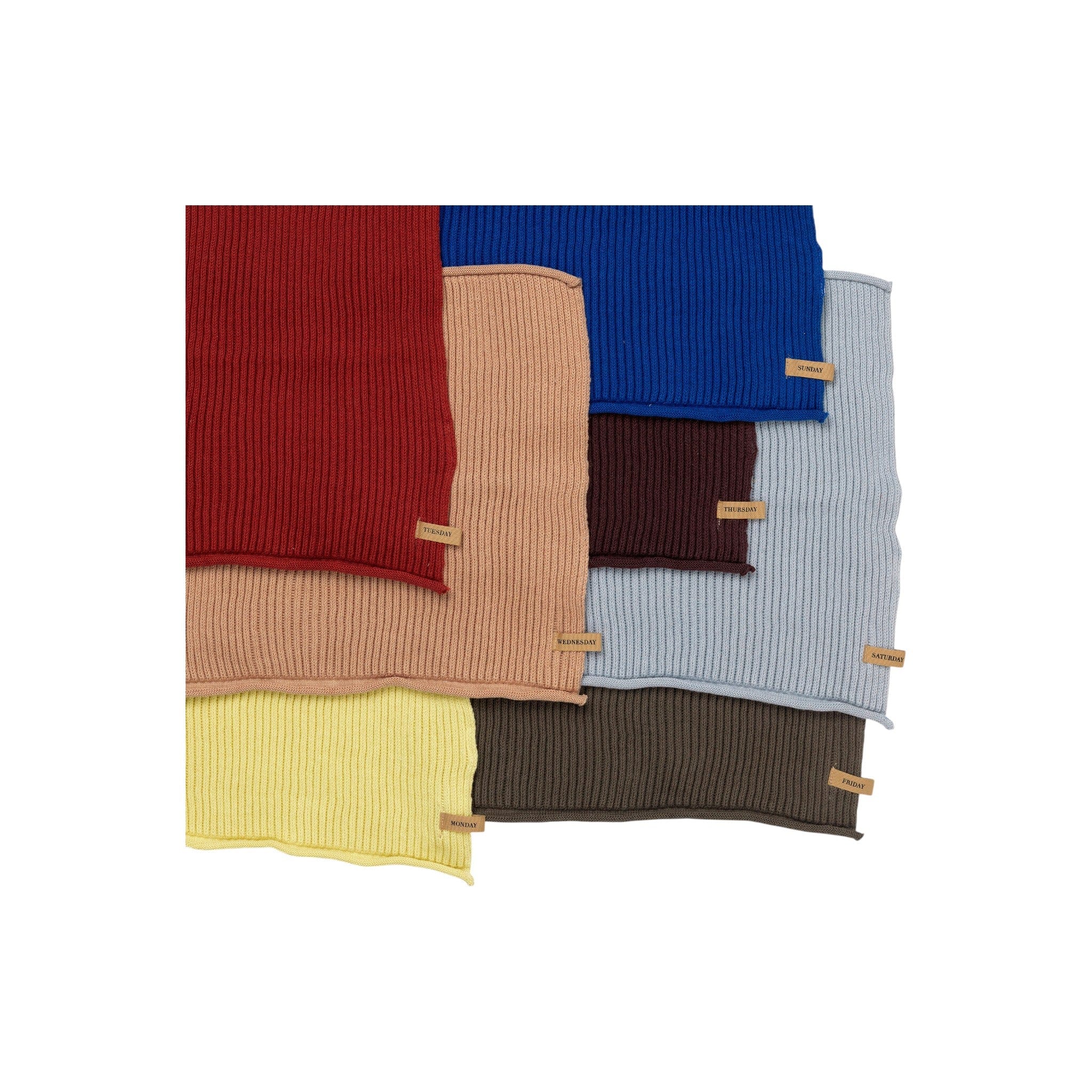 Day Cloths - Set of 7 - Multi | Karklud i Multi L 26 mm x B 26 mm ferm LIVING FL-1104265938 FINICC