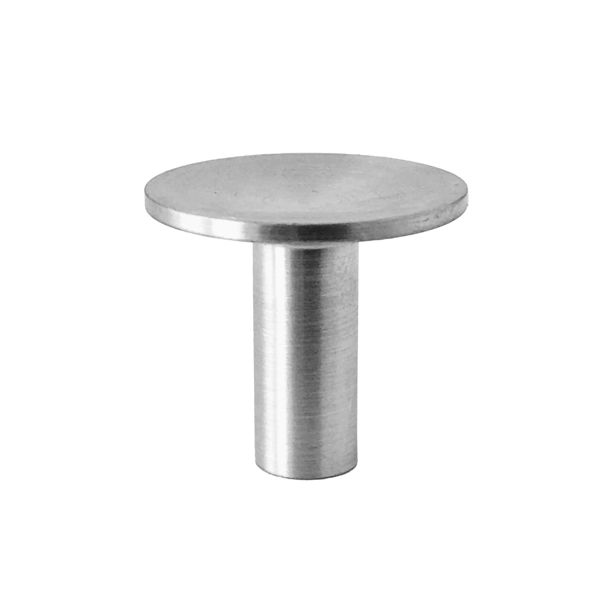 Deep | Knop i Rustfrit Stål Finish Ø 24 mm x D 23 mm I-REFINE FINICC