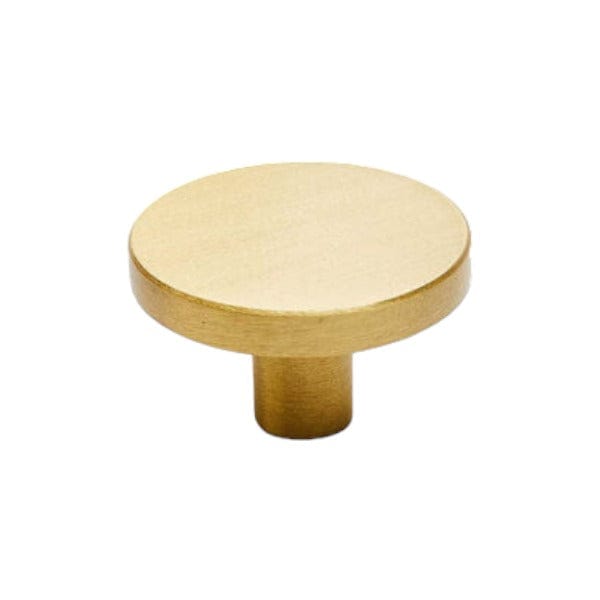 Dot | Knop/Knage i Børstet Messing Med lak Ø 32 mm x D 20 mm MOUD Home FINICC
