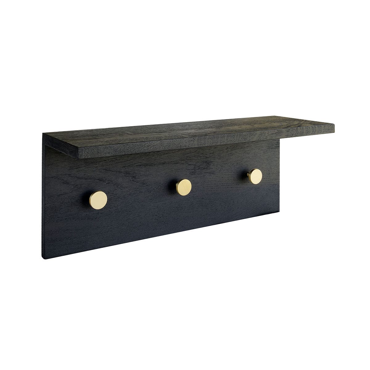 Dot Row | Knagerække i Sort/Messing L 42 cm x B 17 cm MOUD Home FINICC