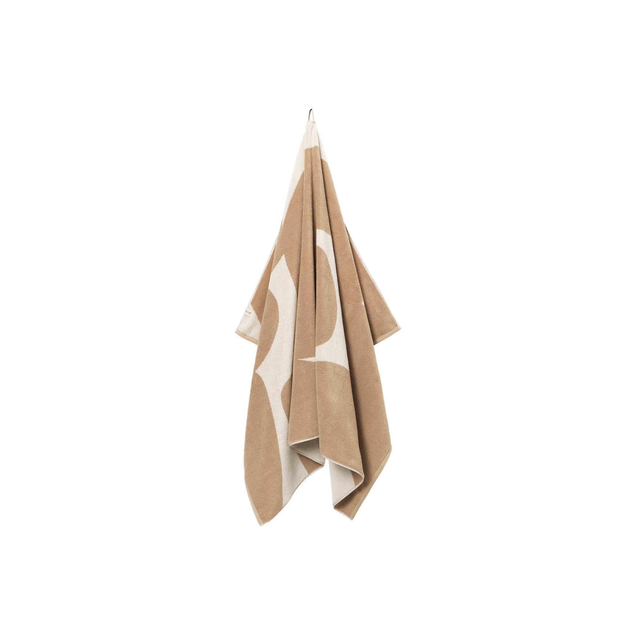 Ebb | Håndklæde i Sand/Off-white L 150 mm x B 100 mm Ferm Living FL-1104269057 FINICC