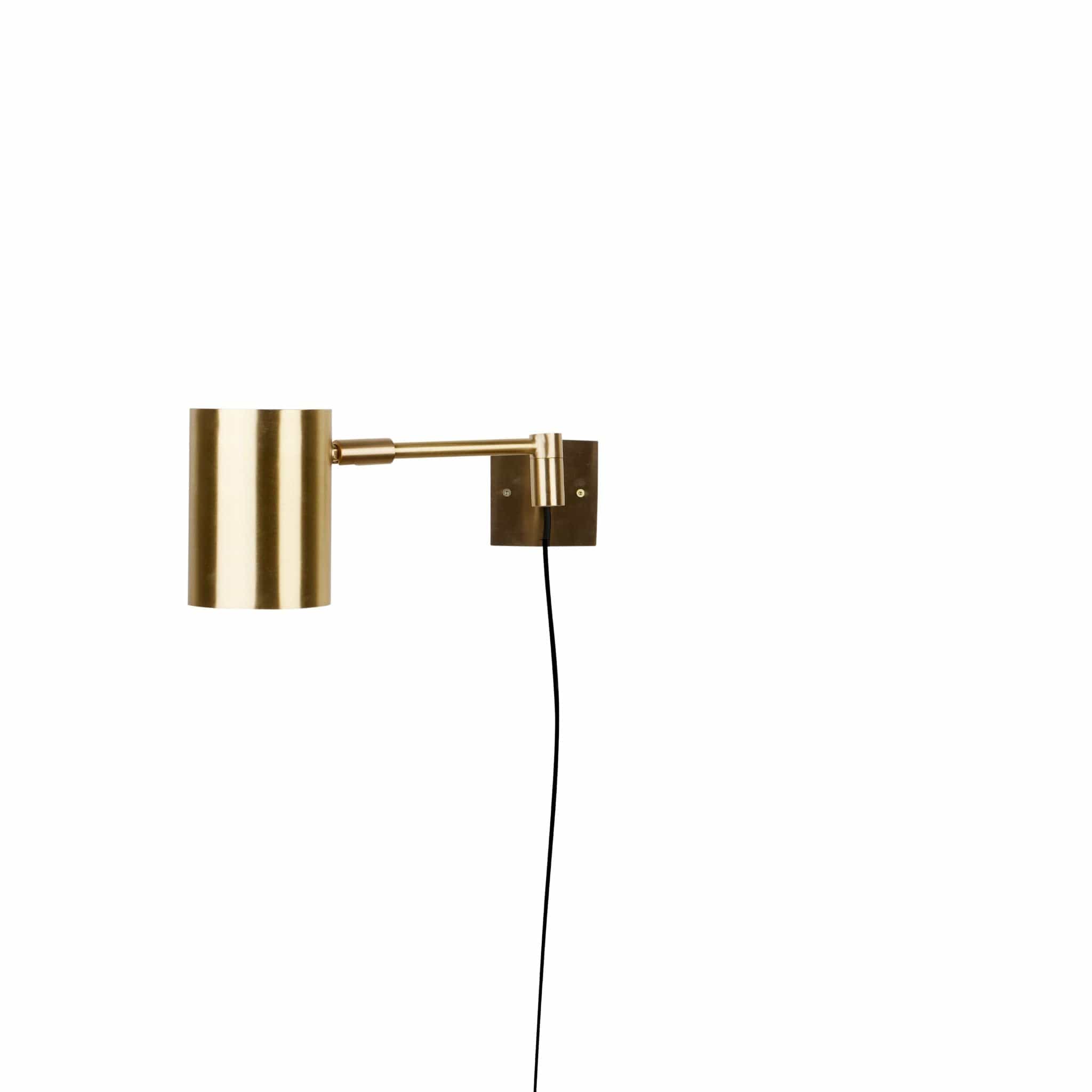 Hali Swing | Væglampe i Børstet Messing Uden lak Ø 10 cm x D 44 cm H. Skjalm P. FINICC