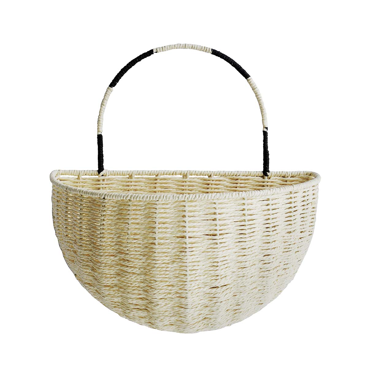 Hang | Vægkurv i Natur/Sort - Ø 30 cm H 33 cm x D 17,50 cm MOUD Home MH-211410 FINICC