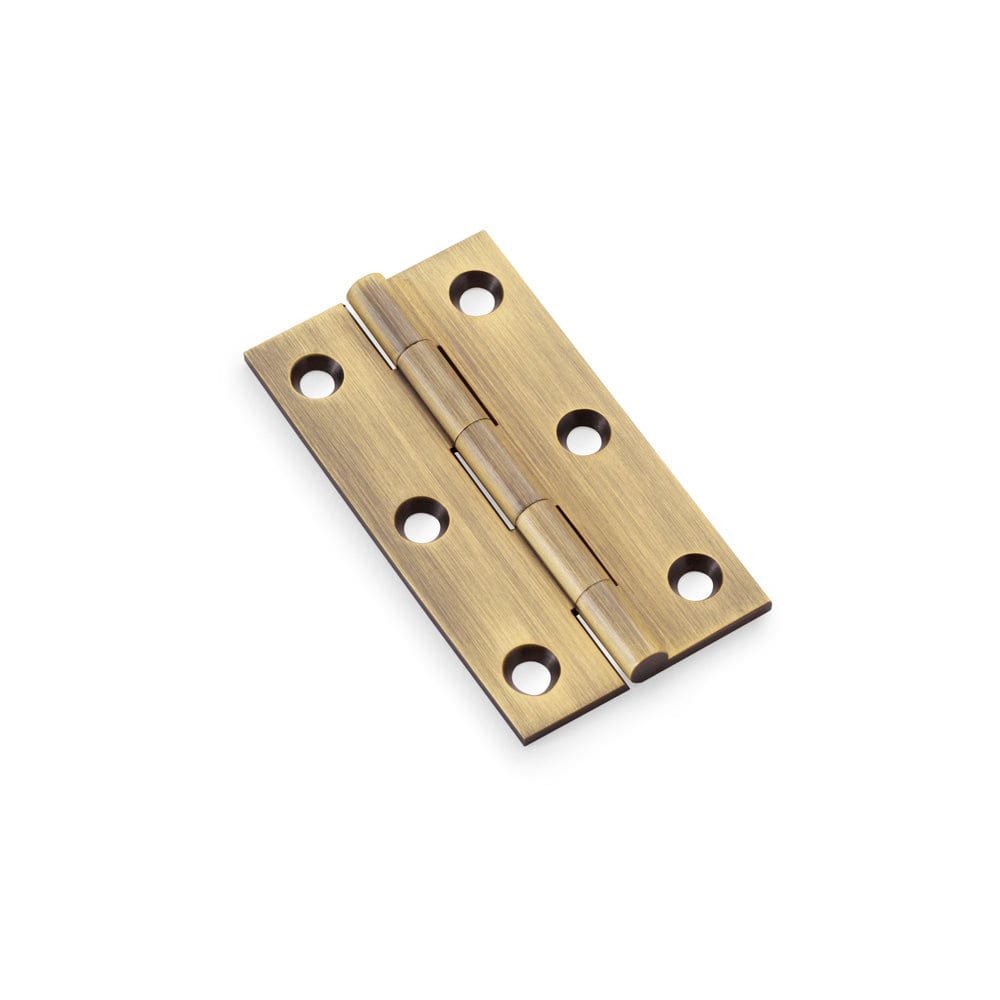 Heavy Pattern | Møbelhængsel i Antik Messing L 75 mm x B 41 mm Alexander & Wilks AW075-CH-AB FINICC