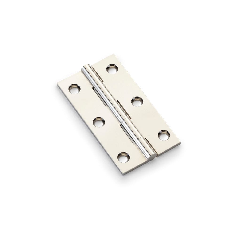 Heavy Pattern | Møbelhængsel i Blank Nikkel L 75 mm x B 41 mm Alexander & Wilks AW075-CH-PN FINICC
