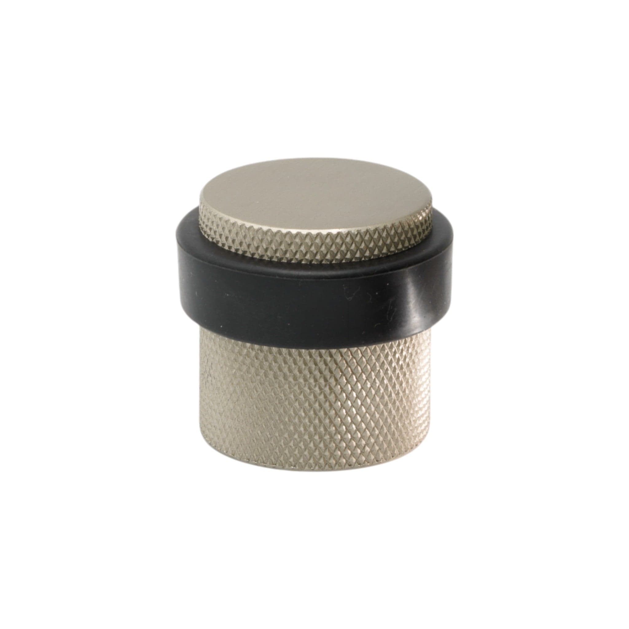 Helix Cross | Dørstopper i Børstet Rustfrit Stål Finish - gulv monteret Ø 38 mm x H 36 mm Beslag Design 753013-41 FINICC