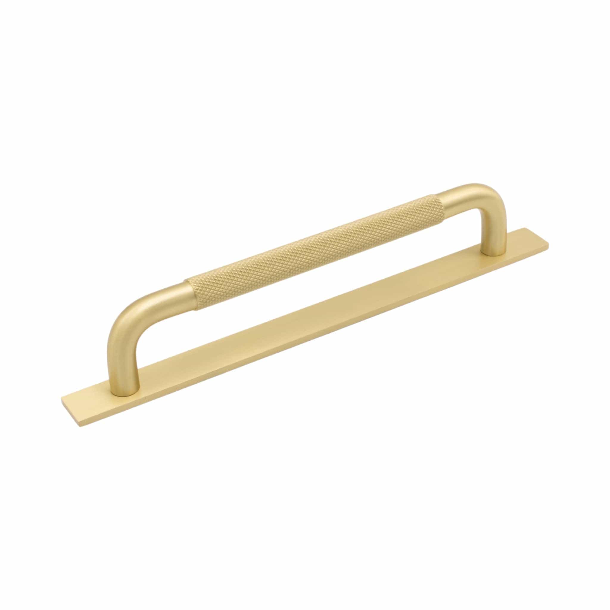 Helix Cross | Greb i Børstet Messing - med bagplade L 235 mm (C/C 160 mm) Beslag Design 308543-11 FINICC
