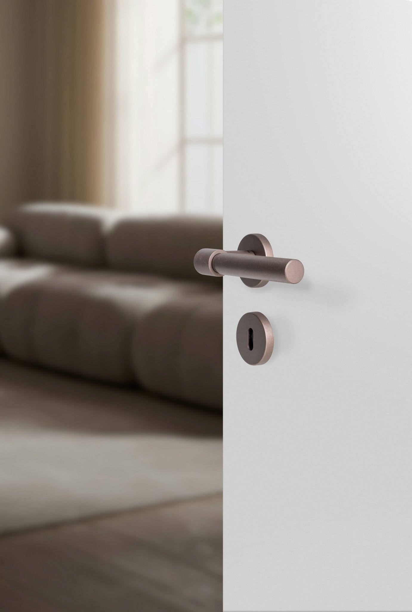 Helix Plain | Dørhåndtag i Dark Bronze L 150 mm (C/C 30 mm) Beslag Design 752017-41 FINICC