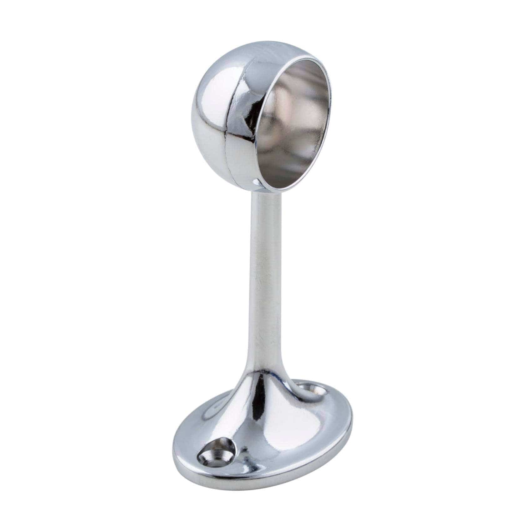 Heritage | Rørholder i Blank Krom (endestykke) L 90 mm x D 25 mm Theofils TF-602528 FINICC