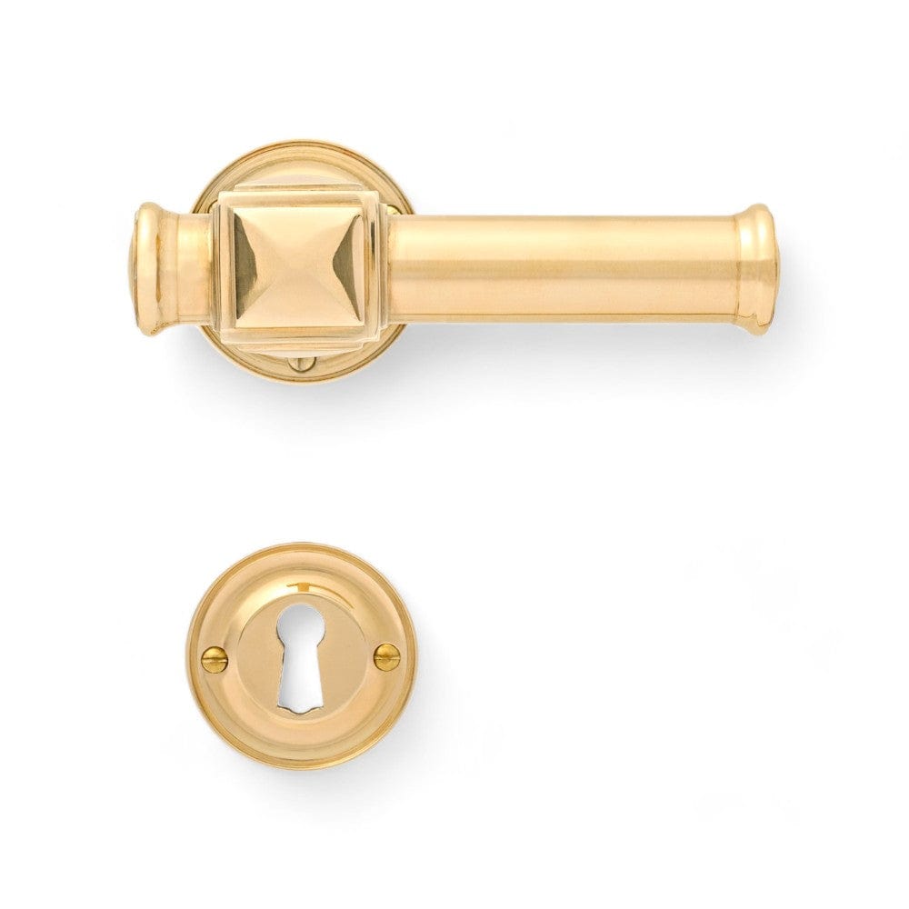 Hjortekær 123 | Dørhåndtag i Blank Messing uden Lak Et Al FINICC