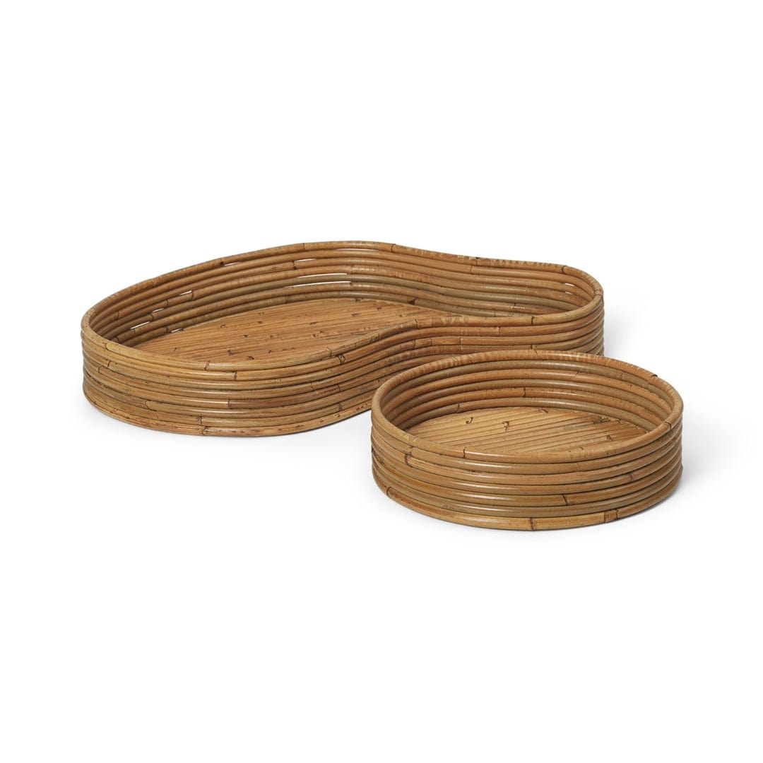 Isola Trays - Set of 2 - Natural Stained ferm LIVING FL-1104267459 FINICC