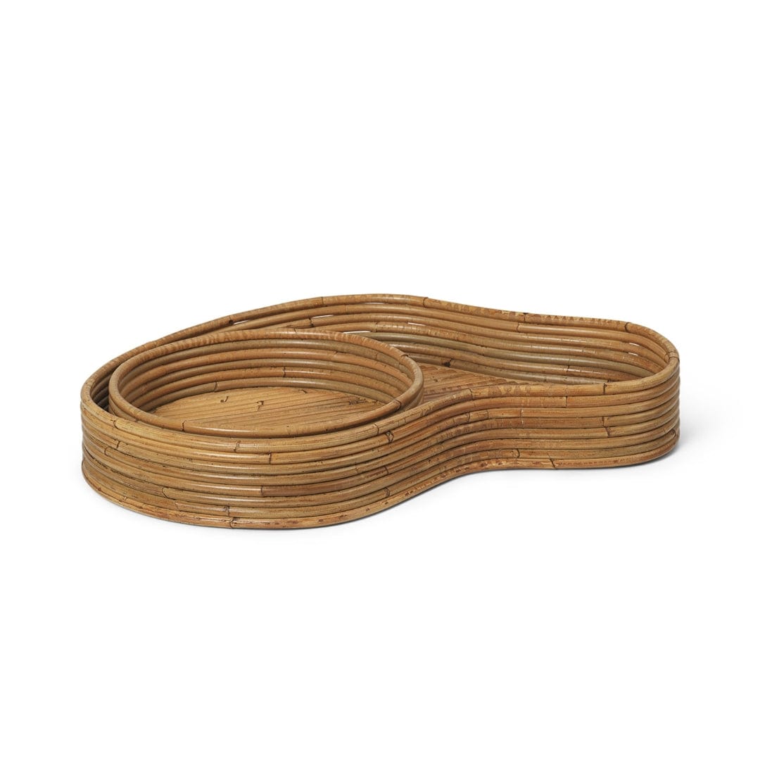Isola Trays - Set of 2 - Natural Stained ferm LIVING FL-1104267459 FINICC