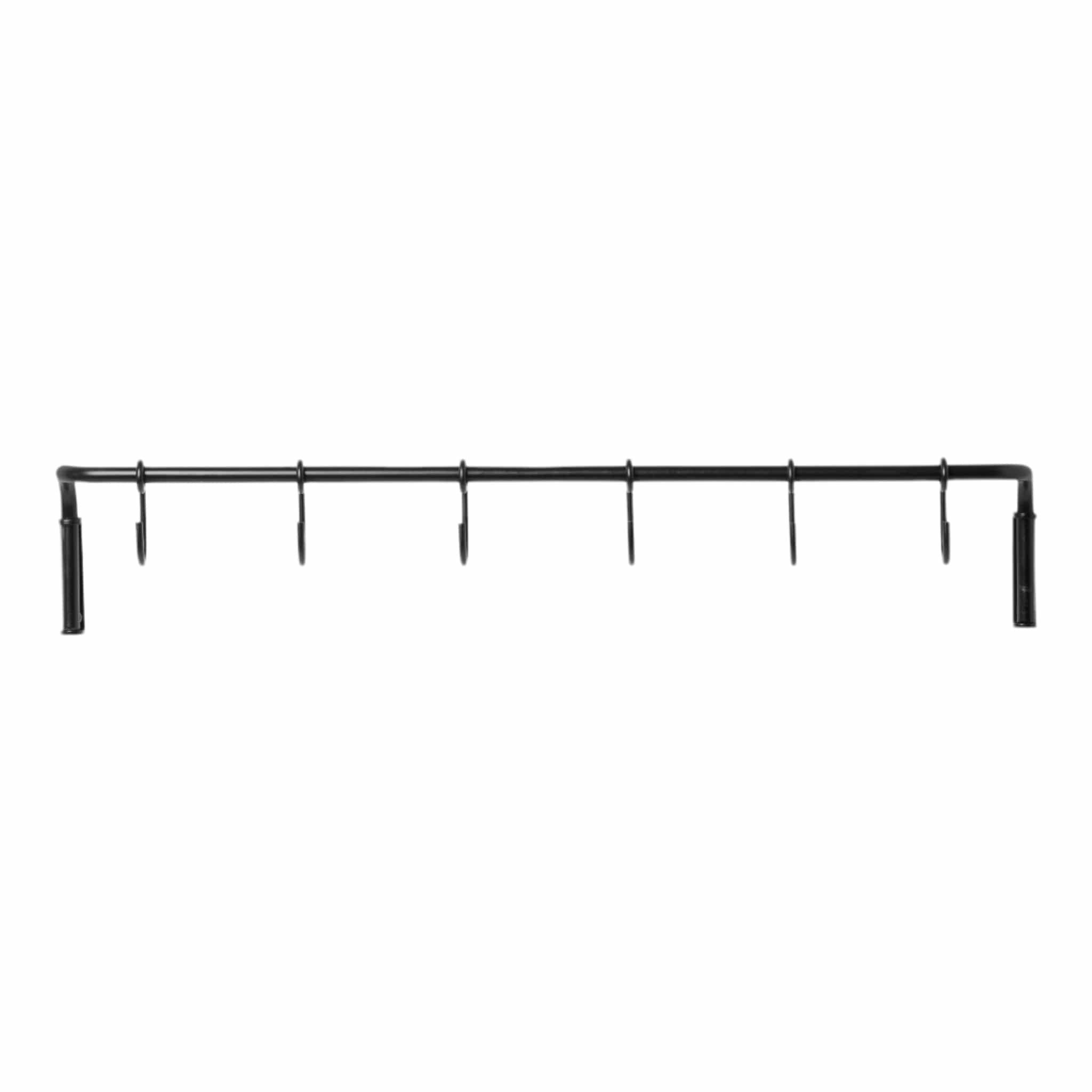 Køkkenstang i Sortoxideret Messing inkl 6 Kroge - 55 x 9,5 cm ferm LIVING FINICC